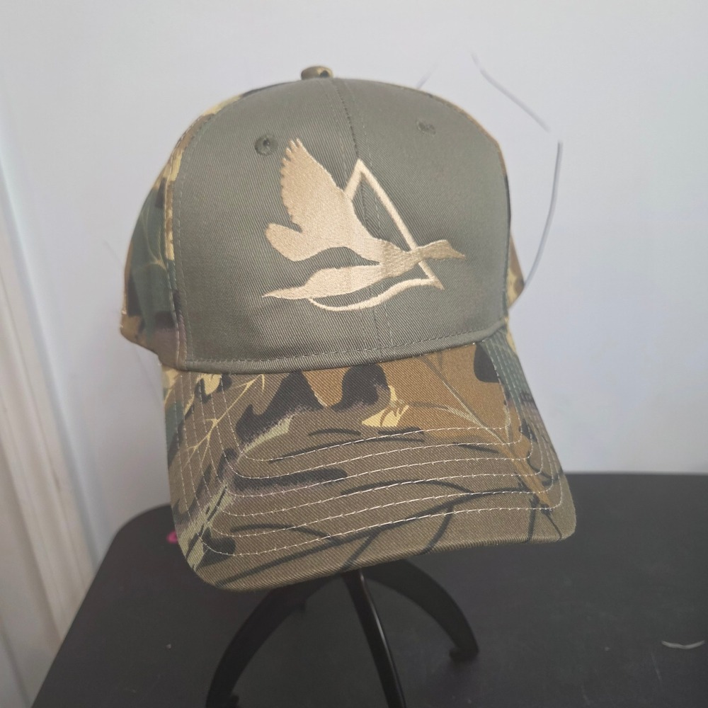 Delta‎ Waterfowl Camo Hunting Hat Otto Collection Green Embroidered Duck Cap
